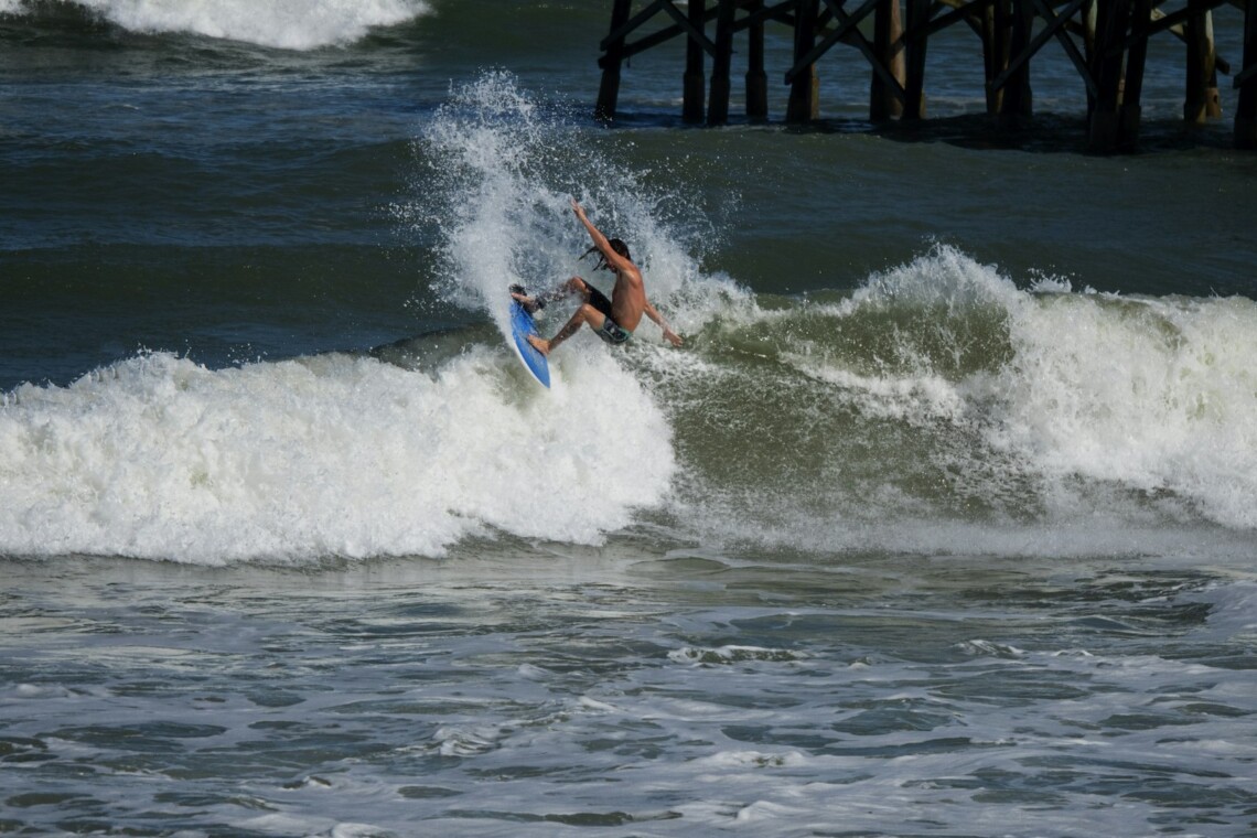 flagler beach pier surfer