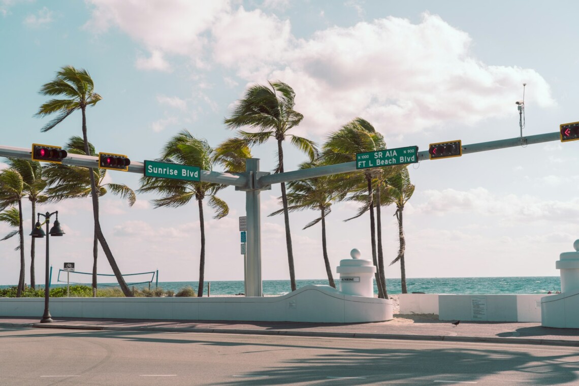florida a1a coastal road palms